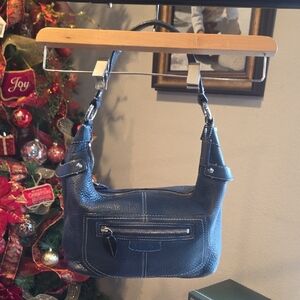Coach Black Leather Shoulder Bag